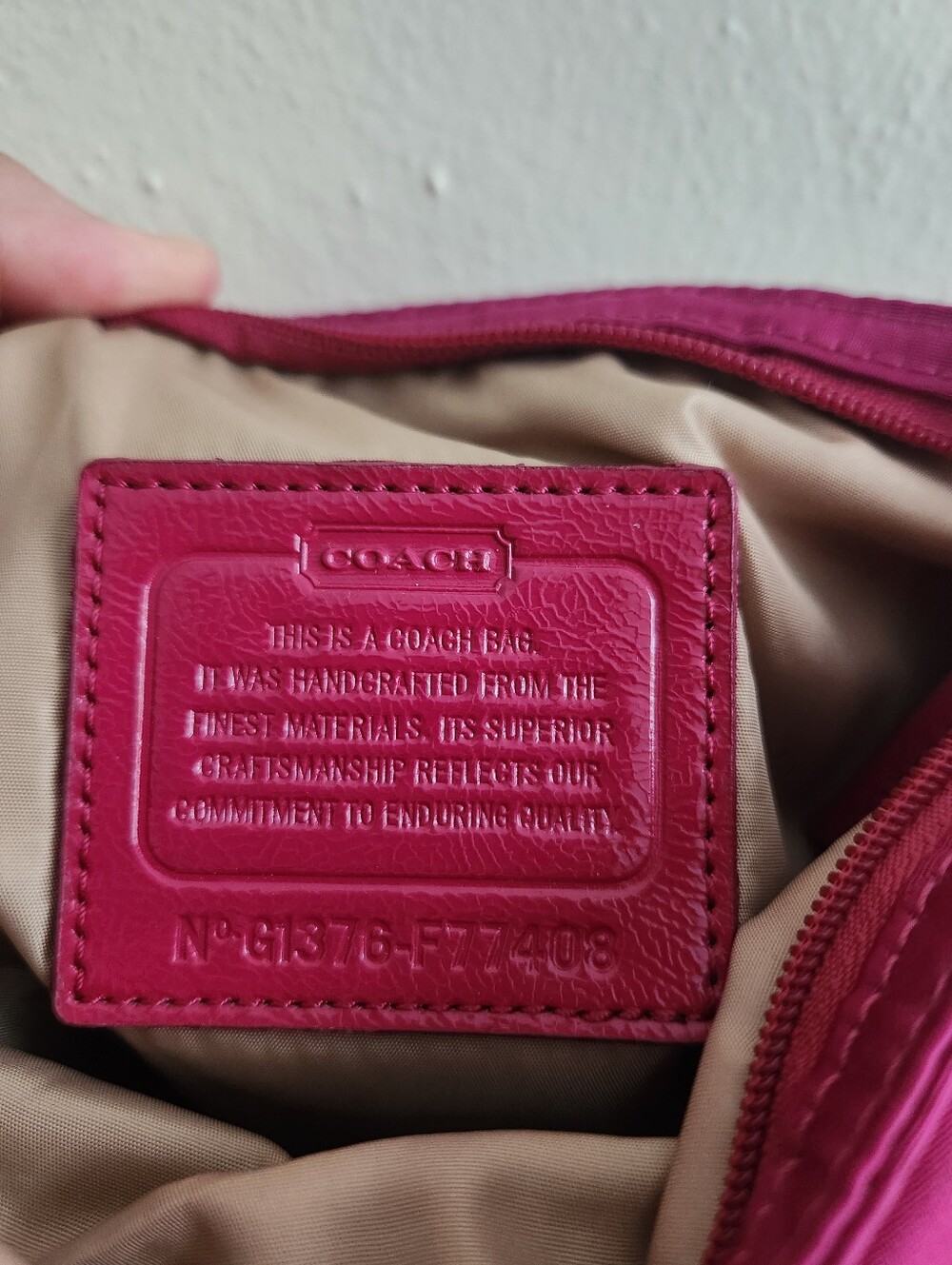 COACH Hot Pink Crossbody Bag - Picture 6 of 6